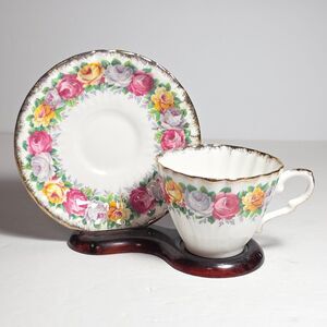 Gladstone Teacup and Saucer Rosemary